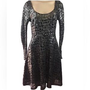 Plenty Dress by Tracy Reese Black/Silver Size 2 New With Tags